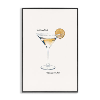 Just Another Tequilla Sunrise Framed Giclee Art by Graffi*tee Studios