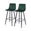 Achikam Upholstered Counter Stool with Metal Frame-741962750