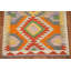 Tapis de couloir oriental multicolore en laine Kilim 3 x 10