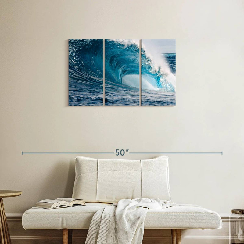 Gillard Powerful Blue Wave, 20" H x 33" W