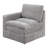 Modern 5Pc Modular Sectional, 2X One Arm Chairs, Armless 1X , Suede Upholstery, Triple Layer Cushion, For Primary Living Space Sectional , Cushion Back, Suitable