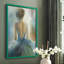 «Lady in Blue», reproduction encadrée - bois massif-1690885242-1690885221