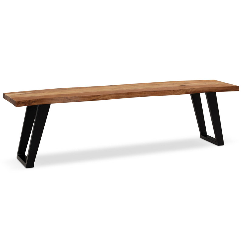 Grawn Wood Bench, 45cm H x 180cm W x 40cm D