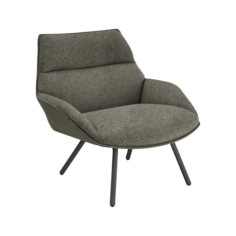 Fauteuil de terrasse avec coussin Anou, Vert