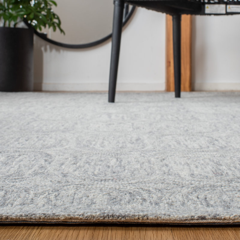 Tapis en laine et coton touffeté à la main Ashford, Rectangle de 5 pi x 8 pi