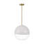 Sean Lavin Torian 1 Light Kitchen Pendant With Milk Clear Glass Mix Shade-1024379247