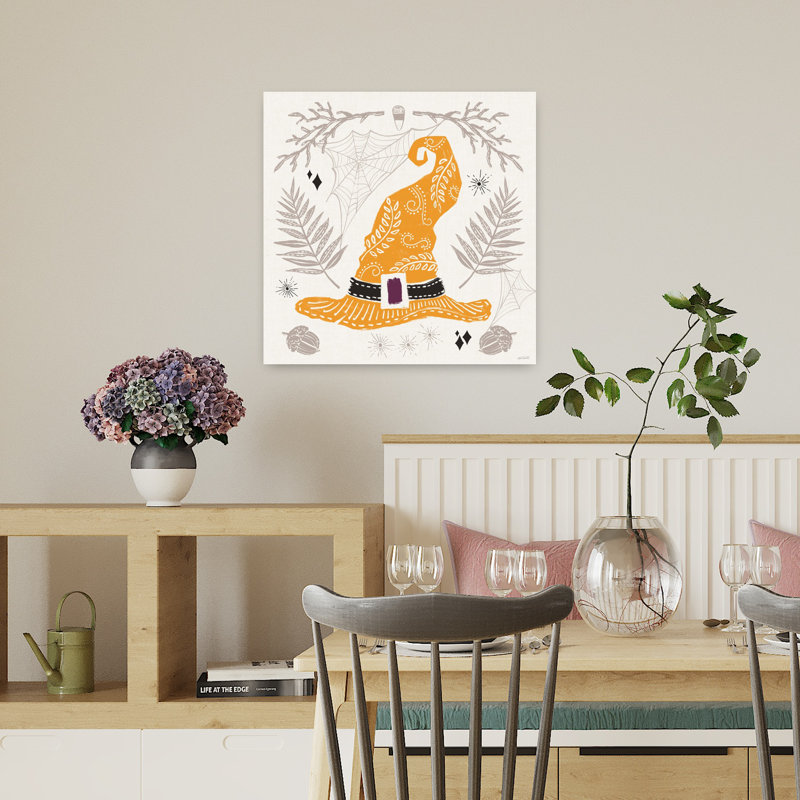 Silhouettes contemporaines fantasmagoriques de couleur iv avec art crème noir, H 18 po x l 18 po