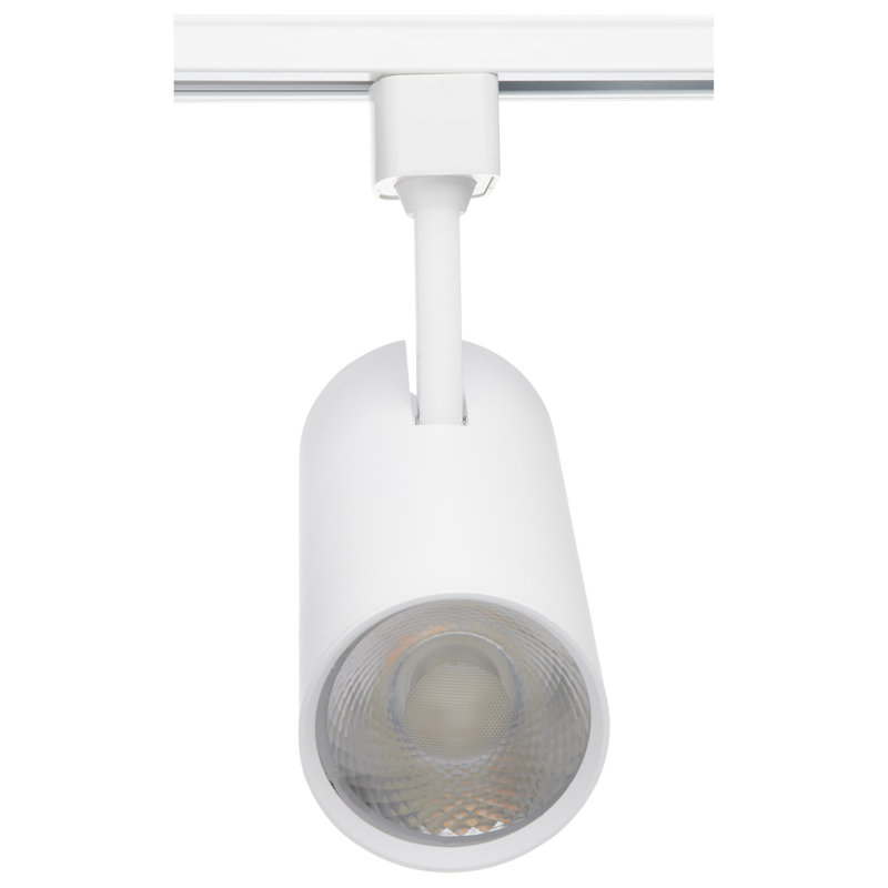 30Watt LED Commercial Track Head Cylinder 36 Degree Beam Angle H-Style, 36°, White