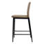 Upholstered Counter Stool with Metal Frame-362465505