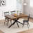 55.11" -70.86"Retro Rectangular Stretch Dining Table-1621778291