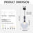 1 - Light Dimmable Glass Pendant Light