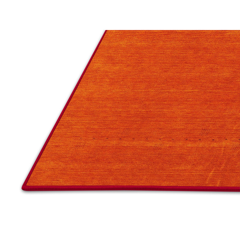 Tapis contemporain orange, Rectangle 4 pi x 6 pi