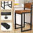 Comfortable Faux Leather Upholstered Dining Chair With Slightly Reclined Backrest And Straight Legs For Enhanced Support-1133755863