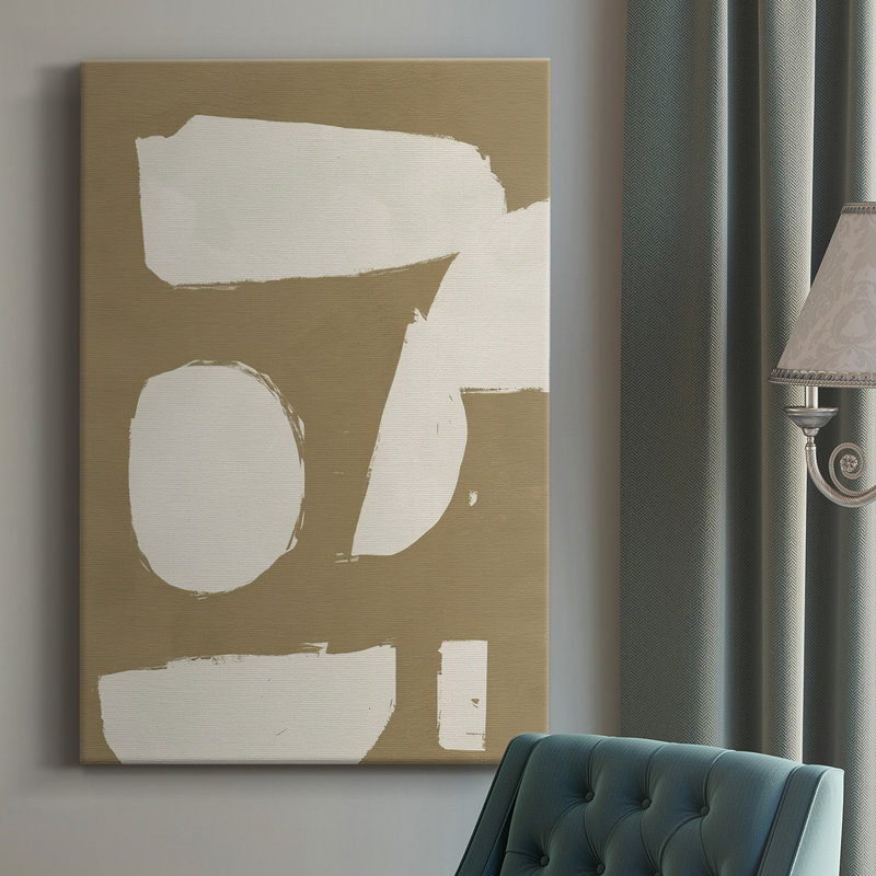 Chunky Abstract I - Wrapped Canvas Print, 27" H x 16" W x  1.5" D
