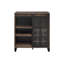 Armoire à vin Treju Obscure Glass, Rustic Oak