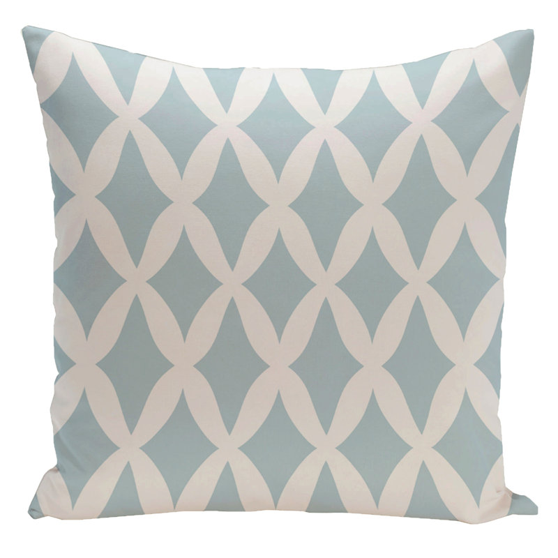 Housse de coussin carré carré et insert, H 26 po x l 26 po, Glaçon
