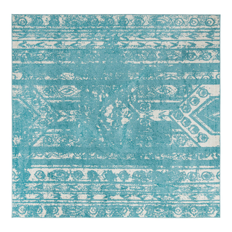 Geometric Indoor Rug, Square 10'
