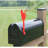 Alloy Steel Mailbox Flag,Decorative Metal Cat Mailbox Replacement Flag For All Other Surface Rust Resistant Mailbox Flag (FLAG ONLY -Mounting Hardware NOT Included)4In X 10In,Red