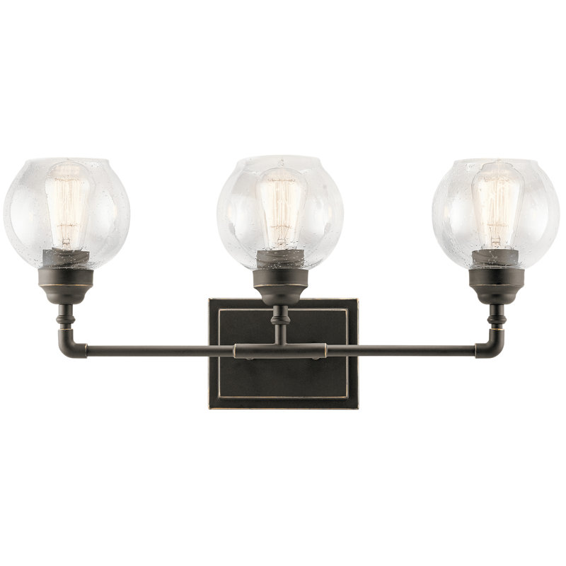 Éclairage pour salle de bain 3 lumières Kymber, Bronze vieilli