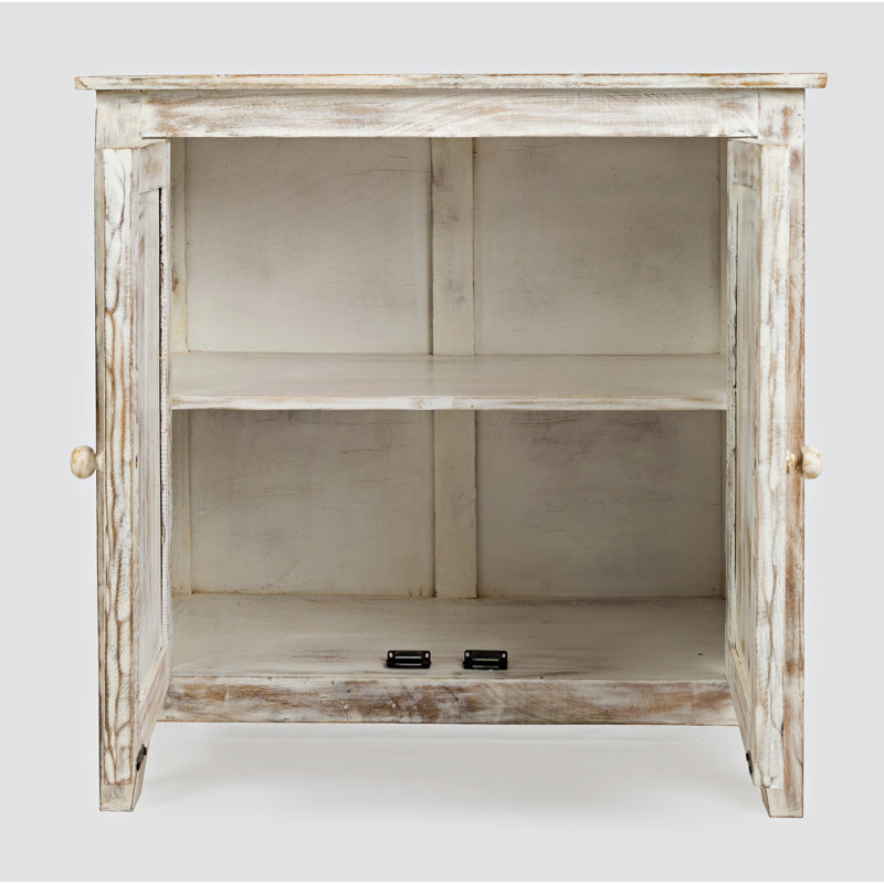 Courtlan Accent Cabinet, Distressed Beige