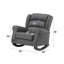 Fabien Grey Fabric Rocking Chair