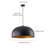 1-Dimmable black gold iron pendant light