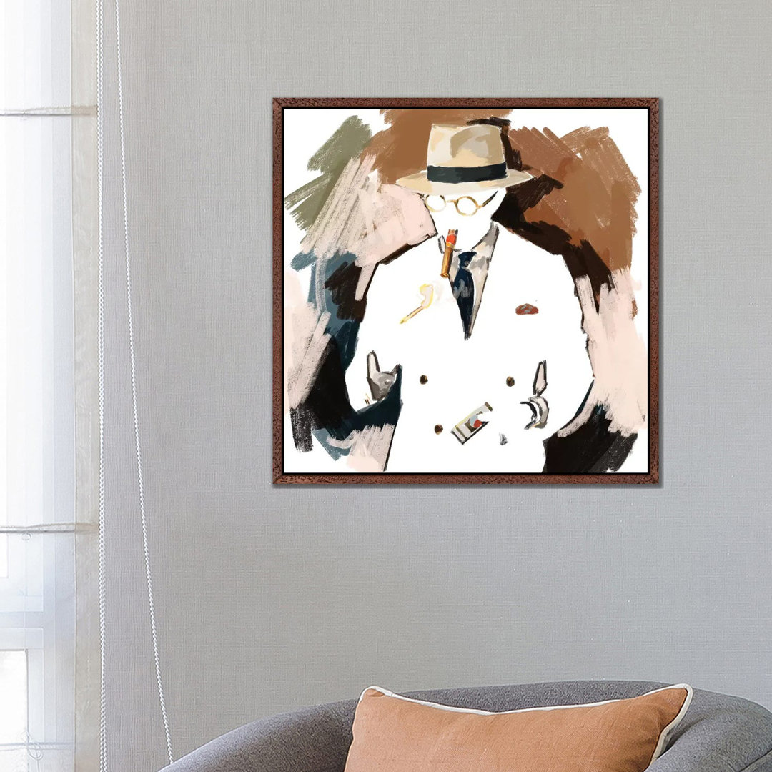 Lighting Up In White von Sunflowerman - Gallery-Wrapped Canvas Giclée on Canvas