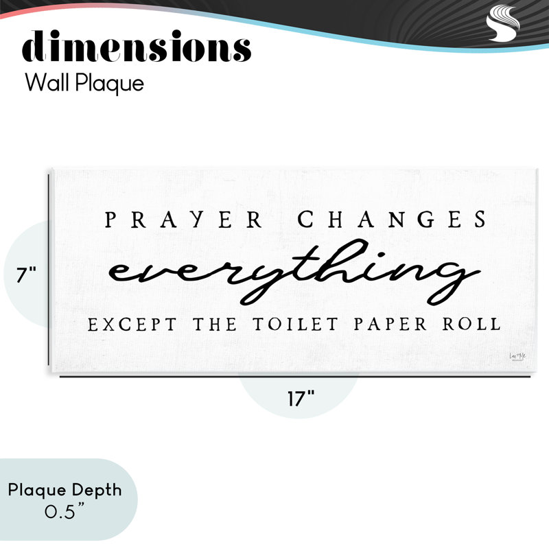 Plaque murale amusante «Funny Prayer Chansons», design par Lux + Me Designs