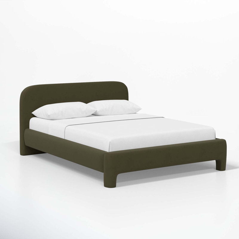 Illy Upholstered Standard Bed, Classic Loden Velvet, California King