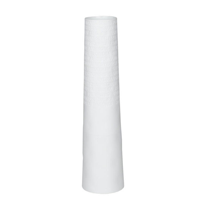 Vase en porcelaine A Poetic Space - Fleurs en relief, H 9,1 po x l 1,6 po x P 1,6 po