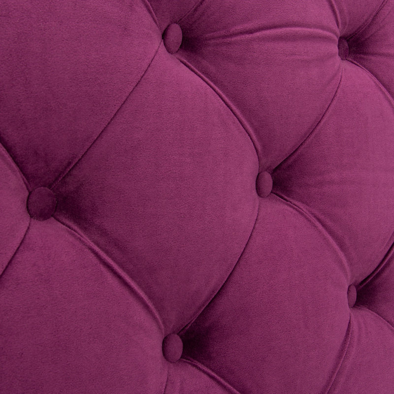 Danile Upholstered Headboard, Aubergine, Queen