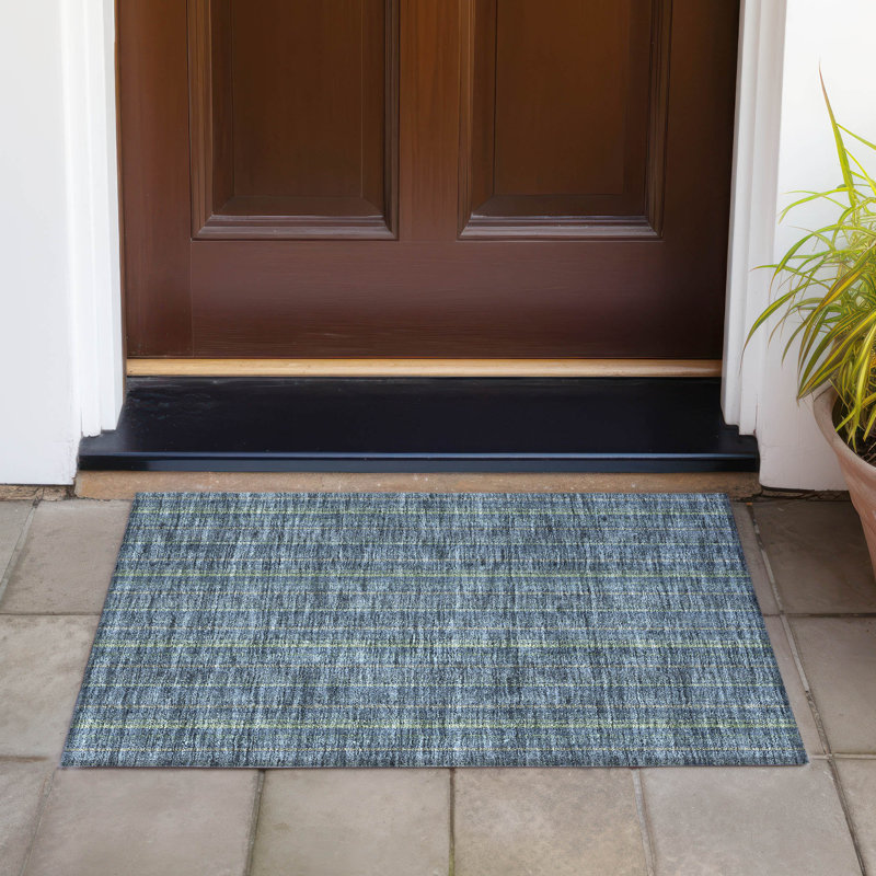 Chayden Washable Striped Indoor / Outdoor Rug, Rectangle 1'8" x 2'6"