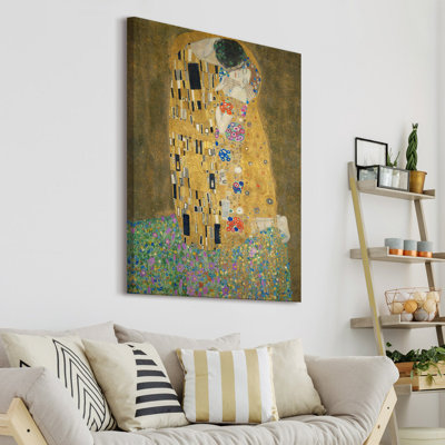 Leinwandbild Der Kuss von Gustav Klimt