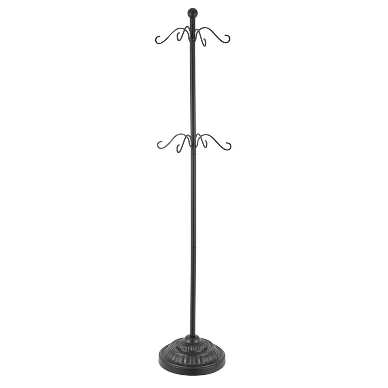 Adjustable Black Metal Christmas Stocking Tree Stand