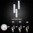 3 - Light Dimmable LED Cylinder Chandelier