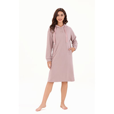 Nusaibah Cotton Blend Fleece Above Knee Bathrobe