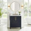 Meuble-lavabo simple 30 po avec plateau en pierre reconstituée Keiera-541735281