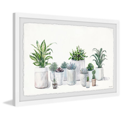 Indoor Pot Plants 1 Piece Single Picture Frame Painting