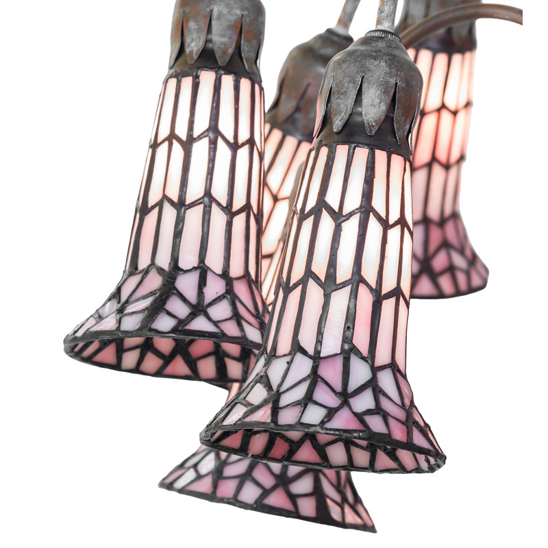 Tiffany Pond Lily Floor Lamp, Pink