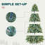 Arbre de Noël artificiel épinette bleu pré-éclairé-696909637
