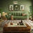 Log Style Cream Fabric Sofa 110.24'' Upholstered Sofa