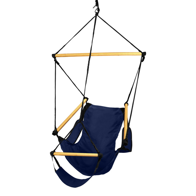 Chaise hamac en polyester Zia, Bleu minuit