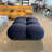 Bubble Sofa Ottoman, Velvet - Midnight Blue