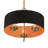 3 Light Antique Brass Pendant Chandelier-977928234