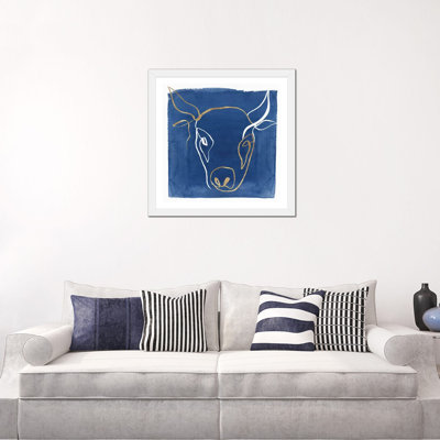 Indigo Ox par Isabelle Z - impression d'art graphique