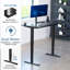 Bureau debout électrique 55 "x 28" VIVO, plateau de table noir, cadre noir-117170475-117170484-117170482