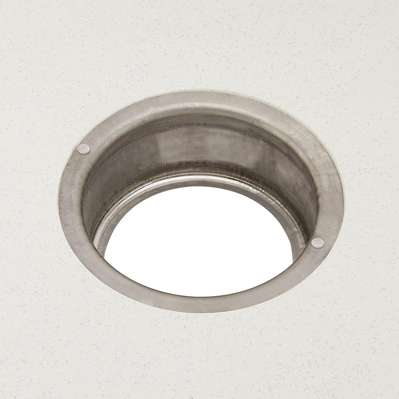 Linwald 24-1/8" Free Standing Single Basin Stone Composite Utility Sink, White