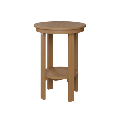 Table de bout ronde en teck naturel Berlin Gardens