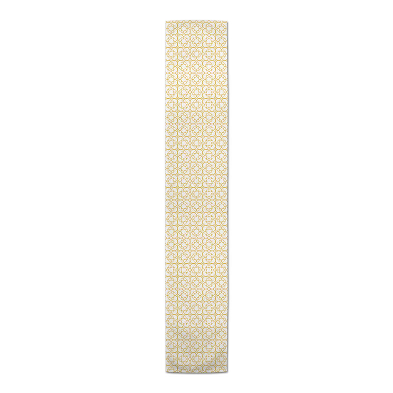 Chemin de table Pettengill, 72 po x 16 po, Jaune