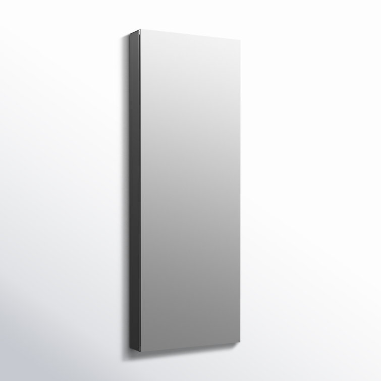 Maxstow™ Surface Mount Frameless Medicine Cabinet with 4 Fixed Shelves